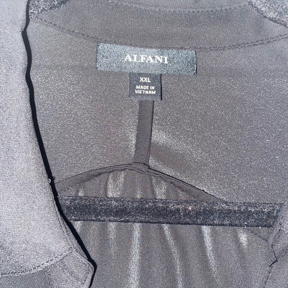 Alfani Tops - Alfani Black Oversized Sheer Blouse XXL
